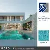 بهترین رنگ کاشی استخری برای ویلا مدرن استخر دار- نمونه استخر ویلا - عکس