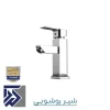 شیر روشویی سرویس بهداشتی از ست شیرالات فیروزه مدل فلت کروم
