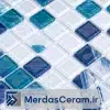 c4bl0329 - کاشی استخری شیشه ایی میکس آبی برای استخر رو باز