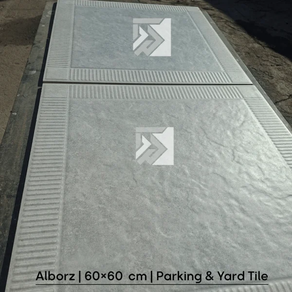 سرامیک ارزان قیمت طوسی برای کف حیاط و پارکینگ سایز 60*60 برای محوطه سازی مدرن